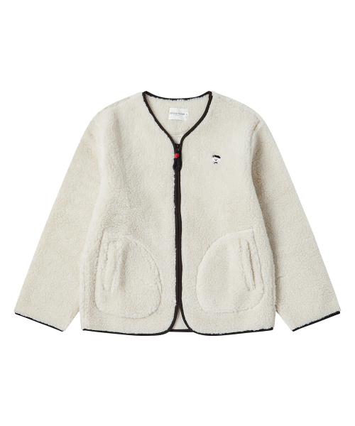 Beyond Closet(-)の「ニューパリジアンエコパーフリース集業ジャンパーアイボリー(その他アウター・レディース・その他・LARGE/MEDIUM)」の2枚目の写真