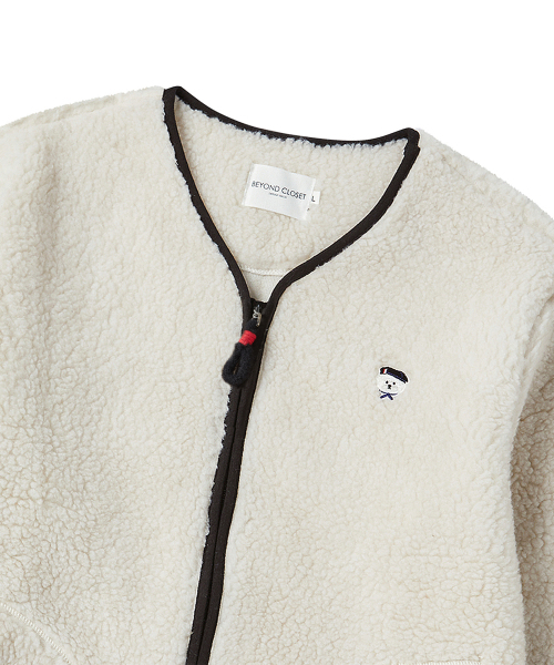 Beyond Closet(-)の「ニューパリジアンエコパーフリース集業ジャンパーアイボリー(その他アウター・レディース・その他・LARGE/MEDIUM)」の4枚目の写真
