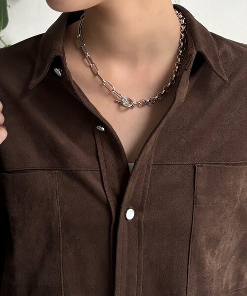 DouDou（ドゥドゥ）の「ミックスチェーンラリエット（ネックレス・レディース・シルバー/ゴールド・FREE）」の11枚目の写真