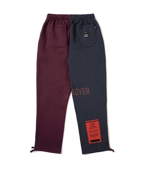 STIGMA(スティグマ)の「22 HALF COLOR HEAVY SWEAT JOGGER PANTS NAVY BURGUNDY(スウェットパンツ・メンズ・その他・LARGE/MEDIUM/X-LARGE)」の2枚目の写真