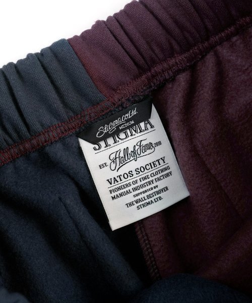 STIGMA(スティグマ)の「22 HALF COLOR HEAVY SWEAT JOGGER PANTS NAVY BURGUNDY(スウェットパンツ・メンズ・その他・LARGE/MEDIUM/X-LARGE)」の3枚目の写真