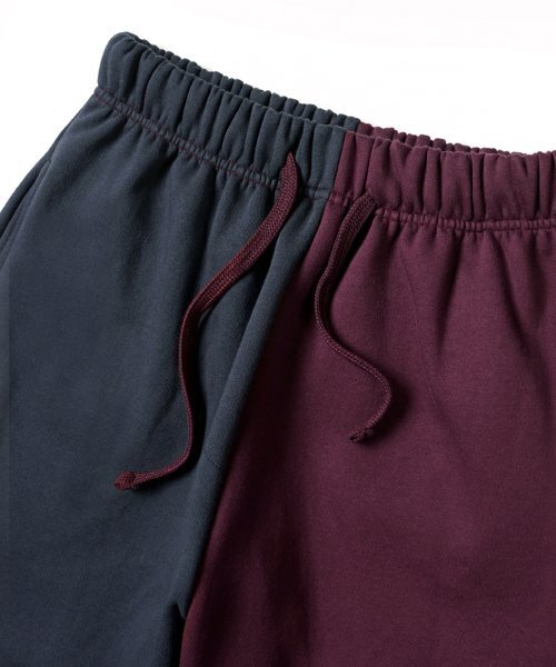 STIGMA(スティグマ)の「22 HALF COLOR HEAVY SWEAT JOGGER PANTS NAVY BURGUNDY(スウェットパンツ・メンズ・その他・LARGE/MEDIUM/X-LARGE)」の4枚目の写真