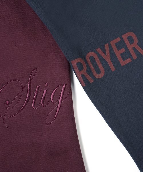 STIGMA(スティグマ)の「22 HALF COLOR HEAVY SWEAT JOGGER PANTS NAVY BURGUNDY(スウェットパンツ・メンズ・その他・LARGE/MEDIUM/X-LARGE)」の8枚目の写真