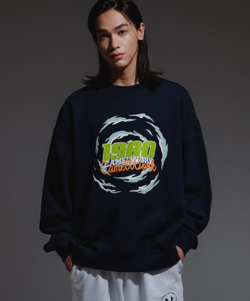 CAMEL WORK(キャメルワーク)の「ハリケーン1980スウェットシャツ(ネイビー)(スウェット・メンズ・その他・MEDIUM/LARGE/X-LARGE)」の1枚目の写真