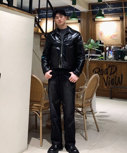 DECET(デケト)の「Diagonal Bleach Wide Jeans DCPT048BlueA(デニムパンツ・レディース・その他・26/28/30/32/34)」の6枚目の写真