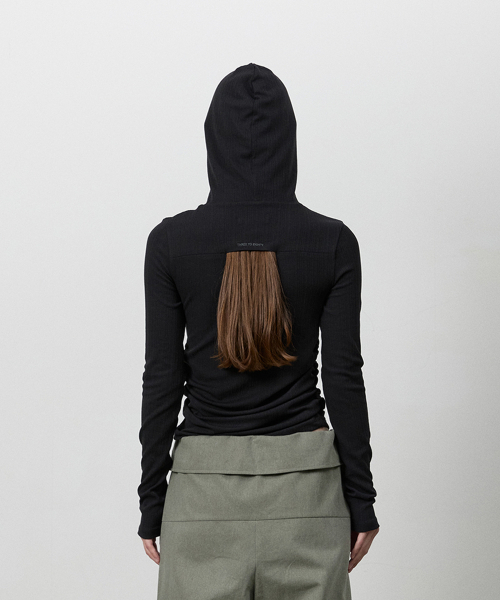 THREE TO EIGHTY（スリートゥエイティー）の「[2nd REORDER] SNAPPY WAVE HOODIE BLACK（パーカー・レディース・その他・FREE）」の2枚目の写真