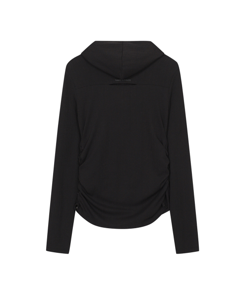 THREE TO EIGHTY（スリートゥエイティー）の「[2nd REORDER] SNAPPY WAVE HOODIE BLACK（パーカー・レディース・その他・FREE）」の3枚目の写真
