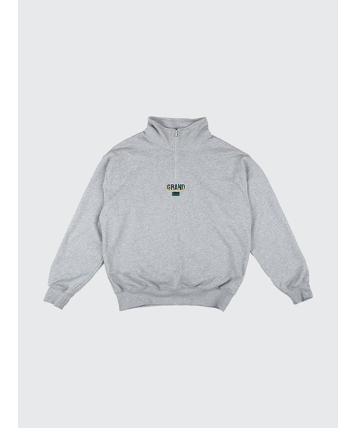 CLEVER FIELD(クレバーフィールド)の「ハーフジップ GRAND スウェットシャツ_グレー(スウェット・メンズ・ライトグレー・LARGE/X-LARGE)」の4枚目の写真