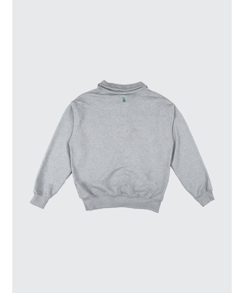 CLEVER FIELD(クレバーフィールド)の「ハーフジップ GRAND スウェットシャツ_グレー(スウェット・メンズ・ライトグレー・LARGE/X-LARGE)」の5枚目の写真
