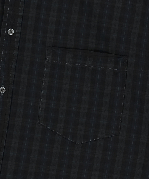ENDOOR（エンドア）の「Vintage check 1/2 shirt (vtg green)（シャツ/ブラウス・メンズ・ダークグリーン・1/2）」の5枚目の写真