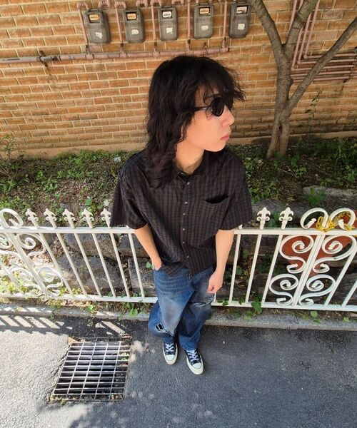 ENDOOR（エンドア）の「Vintage check 1/2 shirt (vtg green)（シャツ/ブラウス・メンズ・ダークグリーン・1/2）」の8枚目の写真
