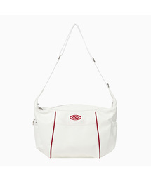 MENASOO（ミナス）の「MNS Track line Cross Bag_White Leather（メッセンジャーバッグ）」