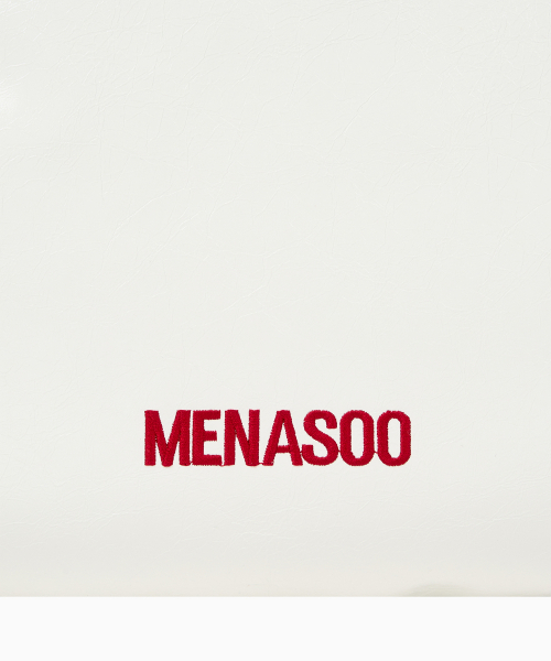 MENASOO(ミナス)の「MNS Track line Cross Bag_White Leather(メッセンジャーバッグ・レディース・ホワイト・F)」の14枚目の写真