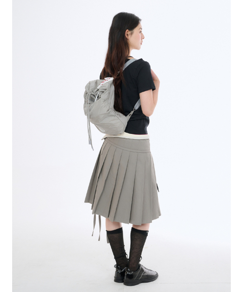 Salad bowls（サラダボール）の「502 LIP LIGHT STRING BACKPACK [GRAY]（バックパック/リュック・レディース・ライトグレー・FREE）」の9枚目の写真