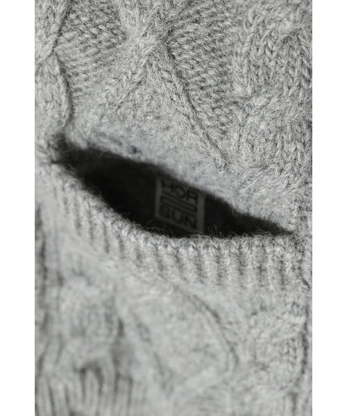 HORLISUN(ホーリーサン)の「Aran Zip Up Knit Cardigan Melange Gray(ニット/セーター・メンズ・その他・MEDIUM/LARGE)」の6枚目の写真