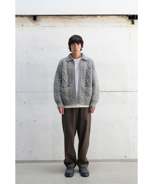 HORLISUN(ホーリーサン)の「Aran Zip Up Knit Cardigan Melange Gray(ニット/セーター・メンズ・その他・MEDIUM/LARGE)」の7枚目の写真