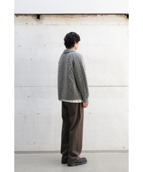 HORLISUN(ホーリーサン)の「Aran Zip Up Knit Cardigan Melange Gray(ニット/セーター・メンズ・その他・MEDIUM/LARGE)」の10枚目の写真