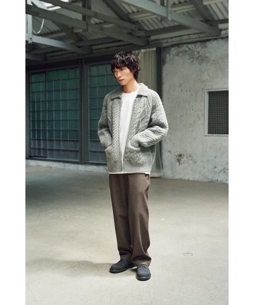 HORLISUN(ホーリーサン)の「Aran Zip Up Knit Cardigan Melange Gray(ニット/セーター・メンズ・その他・MEDIUM/LARGE)」の11枚目の写真