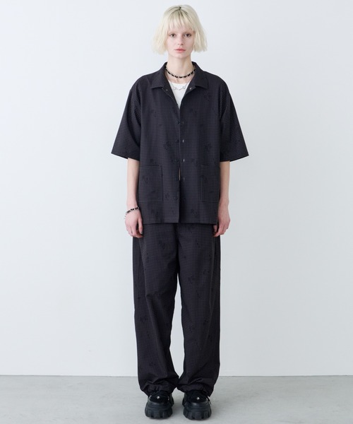 AIVER（アイバー）の「AIVER　ドットメッシュナイトカモS/Sシャツ（シャツ/ブラウス・メンズ・ブラック/オフホワイト・LARGE/MEDIUM/SMALL）」の19枚目の写真