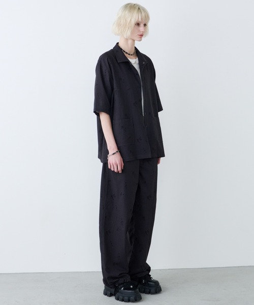 AIVER（アイバー）の「AIVER　ドットメッシュナイトカモS/Sシャツ（シャツ/ブラウス・メンズ・ブラック/オフホワイト・LARGE/MEDIUM/SMALL）」の18枚目の写真