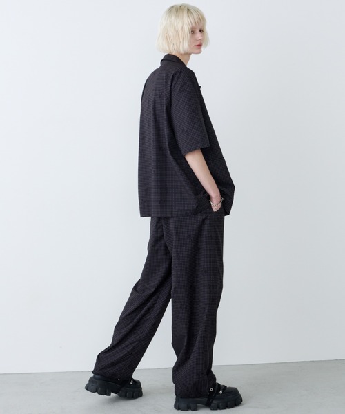 AIVER（アイバー）の「AIVER　ドットメッシュナイトカモS/Sシャツ（シャツ/ブラウス・メンズ・ブラック/オフホワイト・LARGE/MEDIUM/SMALL）」の12枚目の写真