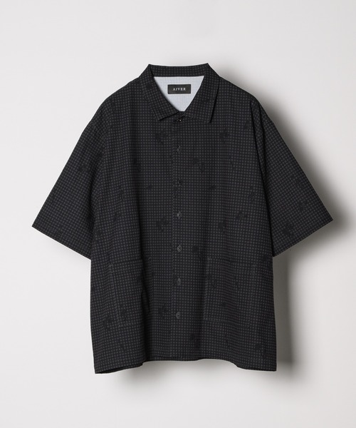 AIVER（アイバー）の「AIVER　ドットメッシュナイトカモS/Sシャツ（シャツ/ブラウス・メンズ・ブラック/オフホワイト・LARGE/MEDIUM/SMALL）」の21枚目の写真