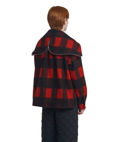 TRUNK PROJECT(トランクプロジェクト)の「Check Hoodie Jacket_Red(その他アウター・メンズ・レッド・LARGE/SMALL/X-SMALL)」の2枚目の写真