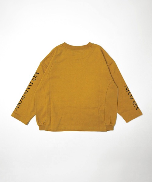 MAKE YOUR DAY（メイクユアデイ）の「抽象レイン柄変形長袖Tシャツ■80～140cm（Tシャツ/カットソー・キッズ・イエロー/グレー・80/90/100/110/120/130/140）」の5枚目の写真