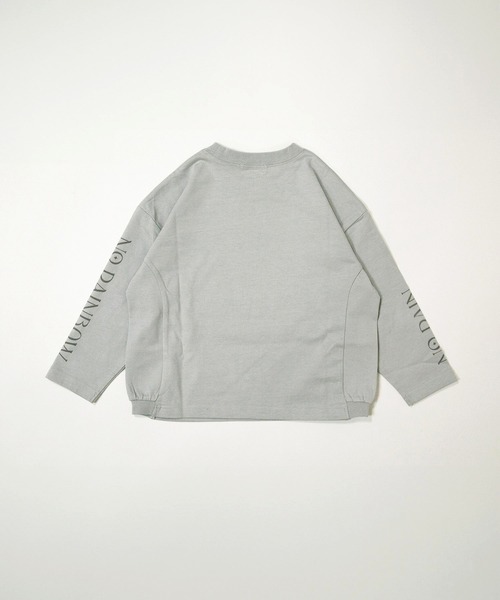 MAKE YOUR DAY（メイクユアデイ）の「抽象レイン柄変形長袖Tシャツ■80～140cm（Tシャツ/カットソー・キッズ・イエロー/グレー・80/90/100/110/120/130/140）」の3枚目の写真