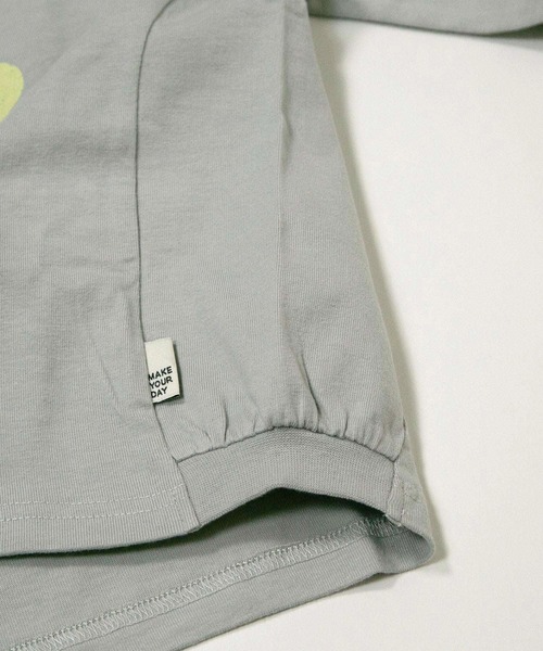 MAKE YOUR DAY（メイクユアデイ）の「抽象レイン柄変形長袖Tシャツ■80～140cm（Tシャツ/カットソー・キッズ・イエロー/グレー・80/90/100/110/120/130/140）」の12枚目の写真