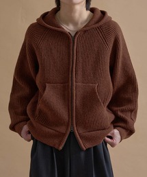 epnok（エプノック）の「メランジルーズニットジップフーディ（パーカー）」