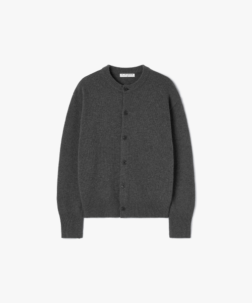 Nights Crop Knit Cardigan — графит