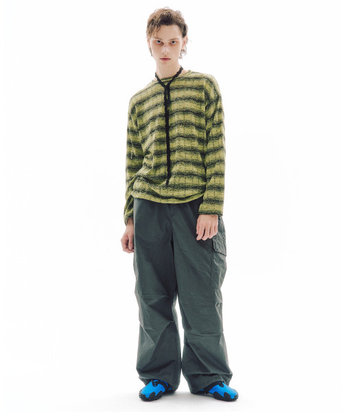 TRIPSHOP（トリップショップ）の「トリップカーゴパンツ（スウェットパンツ・レディース・チャコール・OS）」の4枚目の写真