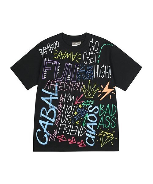 THE MADNESS(ザ マッドネス)の「HAND WORK FFUN T-SHIRTS_BK(Tシャツ/カットソー・メンズ・その他・MEDIUM)」の1枚目の写真