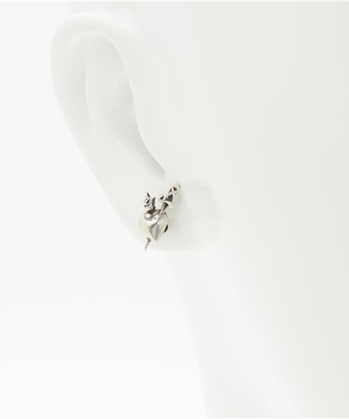 amp japan(アンプジャパン)の「mary heart pierce -silver-(マリア ハート シルバー ピアス)(ピアス(片耳用)・メンズ・シルバー・FREE)」の6枚目の写真