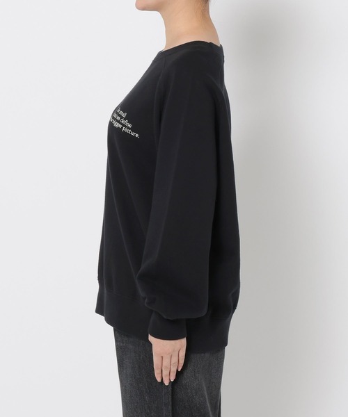 LOWRYS FARM(ローリーズファーム)の「チビロゴウラケプルオーバー 639308(スウェット・レディース・ブラック/アイボリー/グレー/ブルー・FREE)」の6枚目の写真