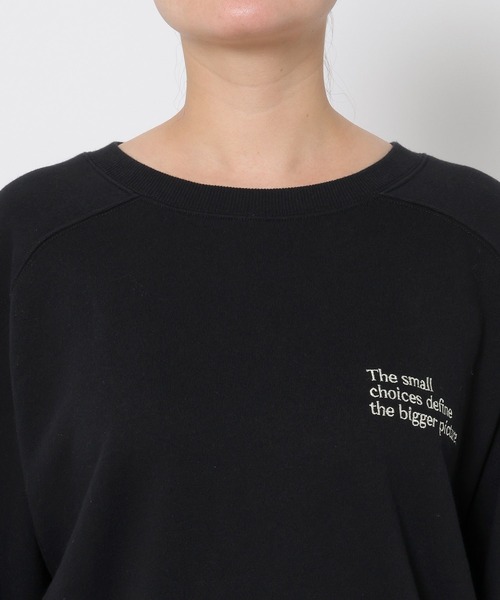 LOWRYS FARM(ローリーズファーム)の「チビロゴウラケプルオーバー 639308(スウェット・レディース・ブラック/アイボリー/グレー/ブルー・FREE)」の8枚目の写真