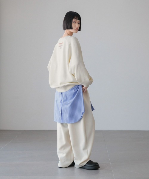 LOWRYS FARM(ローリーズファーム)の「チビロゴウラケプルオーバー 639308(スウェット・レディース・ブラック/アイボリー/グレー/ブルー・FREE)」の22枚目の写真