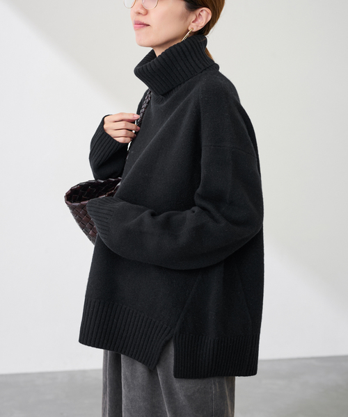 タグ付新品　フレームワーク　ニット　AQUA タートルプルオーバー ≪追加≫AQUAタートルプルオーバー（ニット／セーター）｜FRAMeWORK