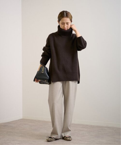 FRAMeWORK（フレームワーク）の「≪一部カラーWEB限定 / 追加≫AQUA タートルプルオーバー 3（ニット/セーター・レディース・ネイビー/ライトグレー/サックスブルー/ブラウン系その他/ブラック・FREE）」の10枚目の写真