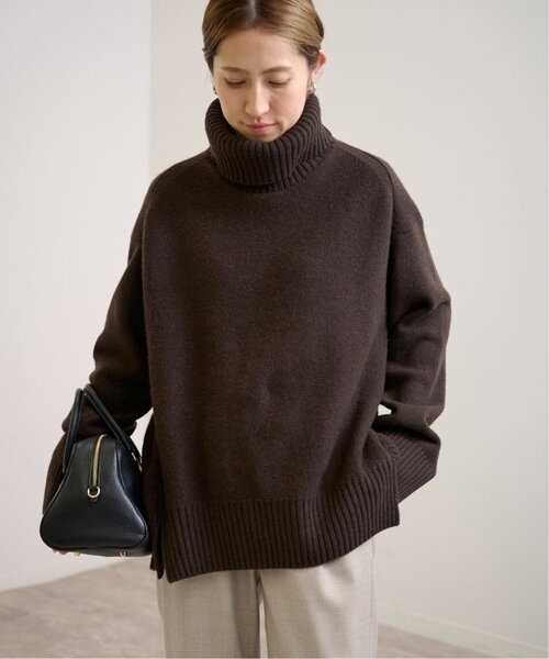 FRAMeWORK（フレームワーク）の「≪一部カラーWEB限定 / 追加≫AQUA タートルプルオーバー 3（ニット/セーター・レディース・ネイビー/ライトグレー/サックスブルー/ブラウン系その他/ブラック・FREE）」の11枚目の写真