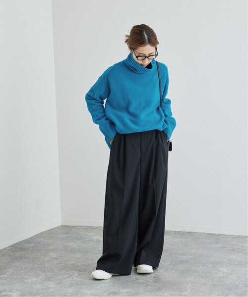 FRAMeWORK（フレームワーク）の「≪一部カラーWEB限定 / 追加≫AQUA タートルプルオーバー 3（ニット/セーター・レディース・ネイビー/ライトグレー/サックスブルー/ブラウン系その他/ブラック・FREE）」の21枚目の写真