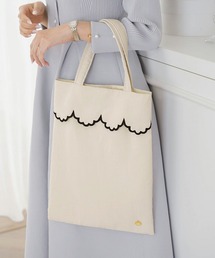 le reve vaniller（ル レーヴ ヴァニレ）の「縦型 ドット スカラップ サブバッグ le reve vaniller（ハンドバッグ）」