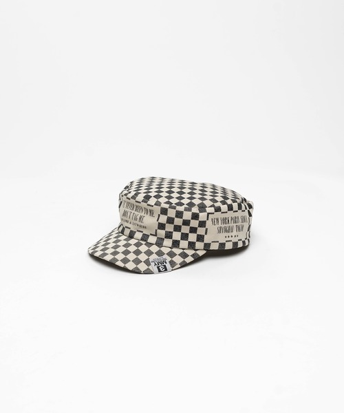 Maison MIHARA YASUHIRO(メゾンミハラヤスヒロ)の「Check Printed Work Cap(キャップ・メンズ・ブルー/ベージュ/ブラック/ブラウン/イエロー/ホワイト/ピンク・FREE)」の4枚目の写真
