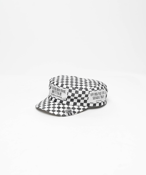 Maison MIHARA YASUHIRO(メゾンミハラヤスヒロ)の「Check Printed Work Cap(キャップ・メンズ・ブルー/ベージュ/ブラック/ブラウン/イエロー/ホワイト/ピンク・FREE)」の2枚目の写真