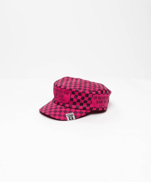 Maison MIHARA YASUHIRO(メゾンミハラヤスヒロ)の「Check Printed Work Cap(キャップ・メンズ・ブルー/ベージュ/ブラック/ブラウン/イエロー/ホワイト/ピンク・FREE)」の7枚目の写真