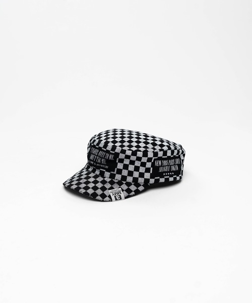 Maison MIHARA YASUHIRO(メゾンミハラヤスヒロ)の「Check Printed Work Cap(キャップ・メンズ・ブルー/ベージュ/ブラック/ブラウン/イエロー/ホワイト/ピンク・FREE)」の1枚目の写真