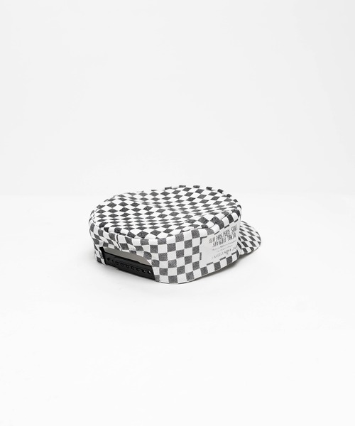 Maison MIHARA YASUHIRO(メゾンミハラヤスヒロ)の「Check Printed Work Cap(キャップ・メンズ・ブルー/ベージュ/ブラック/ブラウン/イエロー/ホワイト/ピンク・FREE)」の8枚目の写真