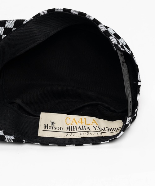 Maison MIHARA YASUHIRO(メゾンミハラヤスヒロ)の「Check Printed Work Cap(キャップ・メンズ・ブルー/ベージュ/ブラック/ブラウン/イエロー/ホワイト/ピンク・FREE)」の10枚目の写真