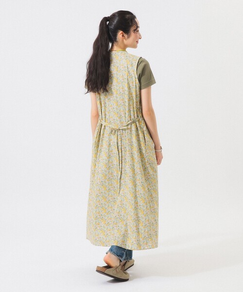 BEAMS BOY(ビームスボーイ)の「リバティ ベルト ノースリーブ ワンピース(ワンピース・レディース・ピンク/イエロー・ONE SIZE)」の14枚目の写真